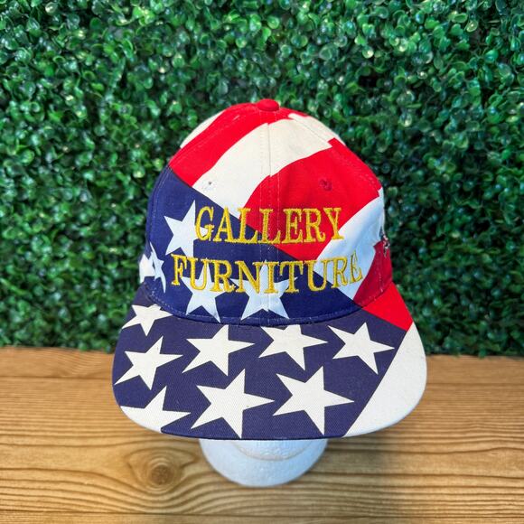Vintage 1994 Gallery Furniture United States Olympic Hat Cap US Map One Size - Picture 1 of 8